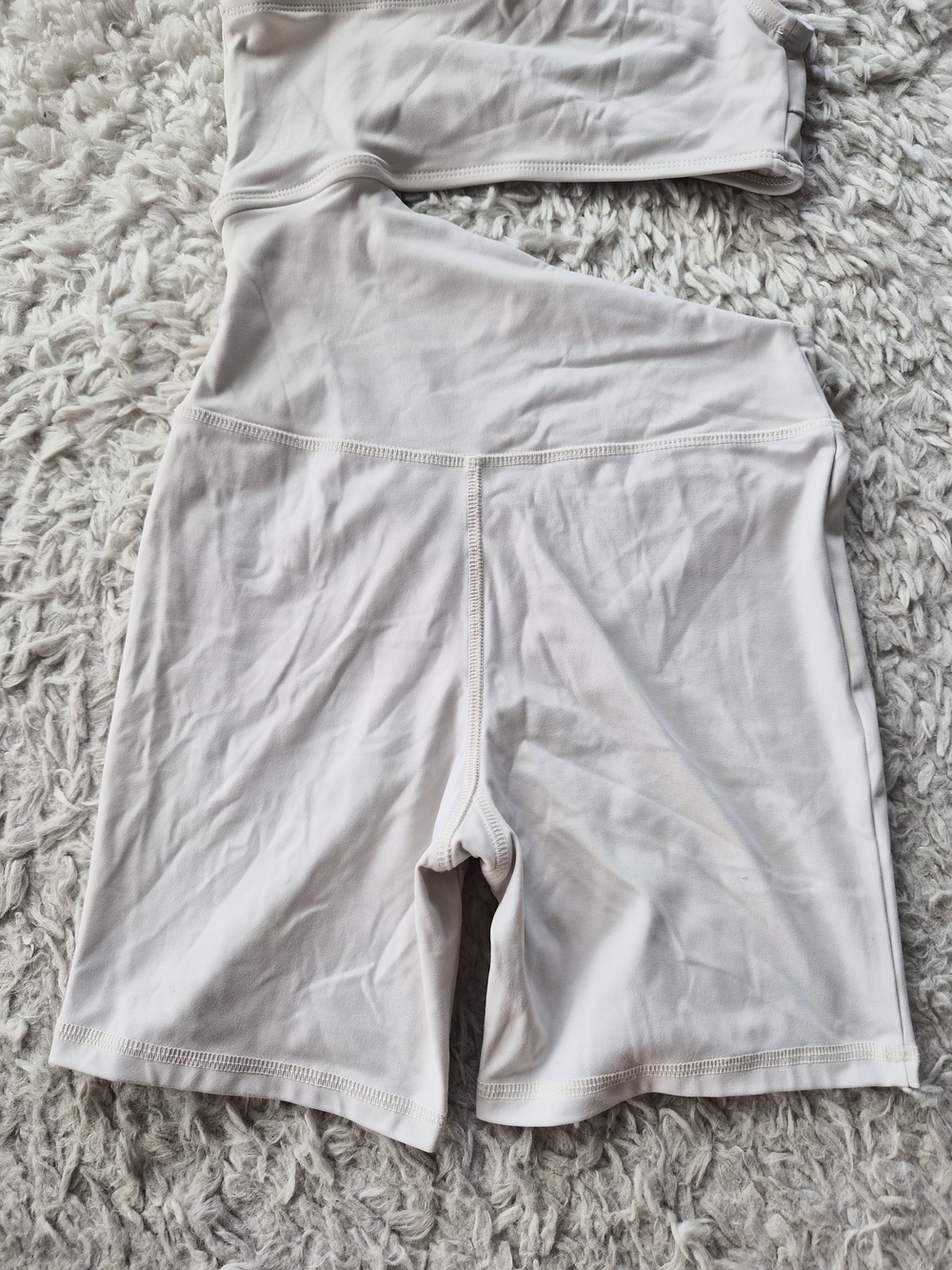 Forever 21 One-Shoulder Cutout Active Romper Cream - XS - Picture 12 of 13